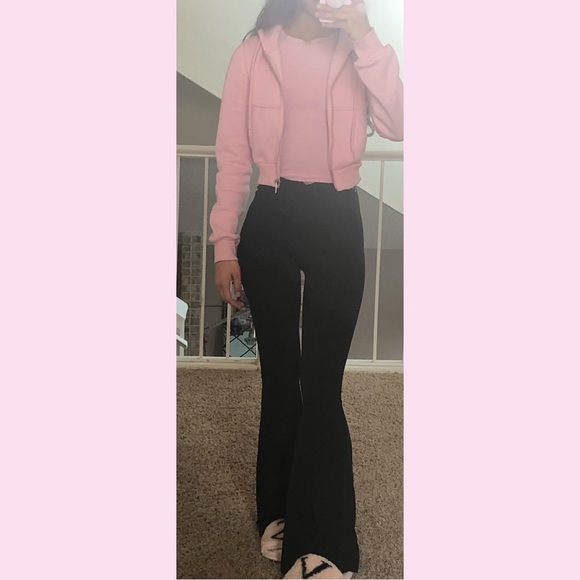 H&M pink drawstring jacket with hoodie - Picture 2 of 3